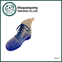 Clear High Heel PVC Rain Boots Women's Cute Soft Rain boots Over Shoe Waterproof Shoes Sale Unisex boots B-817